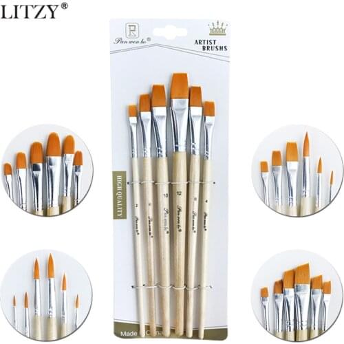 Нейлоновые кисти для рисования LITZY China At AliExpress