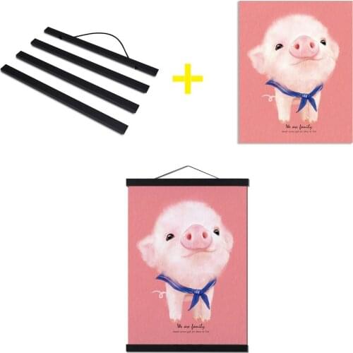 21-60cm Magnetic Wooden Photo Frame Scroll Print / Poster / Picture Hanger DIY Photo Poster Painting Wooden Hanging Home Decor