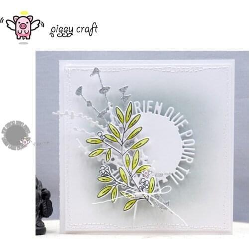 Piggy Craft metal cutting dies cut die mold Only for you letter ring Scrapbook paper craft knife mould blade punch stencils dies