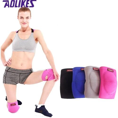 Aolikes 1Pcs Volleyball Knee Pads Thicker Sponge Sports Support Kneepads For Basketball Dance Joelheira Rodilleras Protector