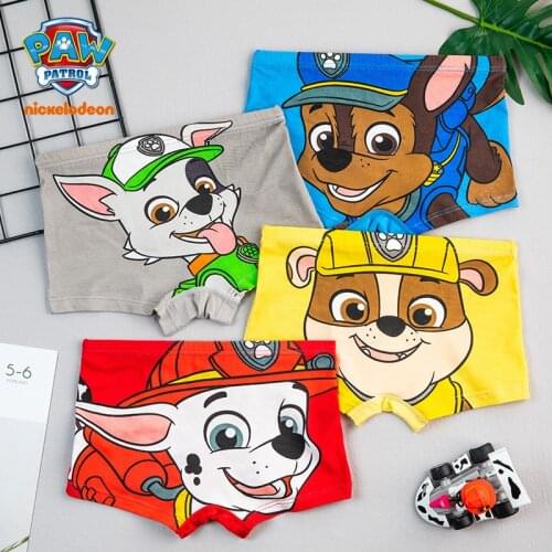Paw Patrol Boys Underwear Cotton Childrens Anime Boxer Briefs Baby Briefs Little Boys Underpants Boxer Shorts Mens Shorts 3-8Y