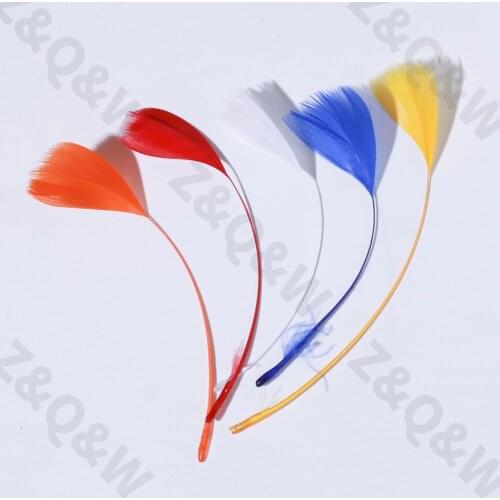 New natural 100-500PCS 6-12CM goose feather torn head dyeing DIY craft jewelry accessories earring decoration