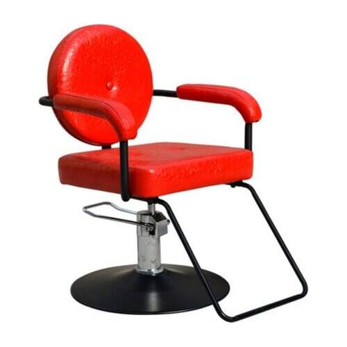 Barber chair can be raised and lowered down retro haircut chair hair salon hairdressing chair Japanese style shampoo chair