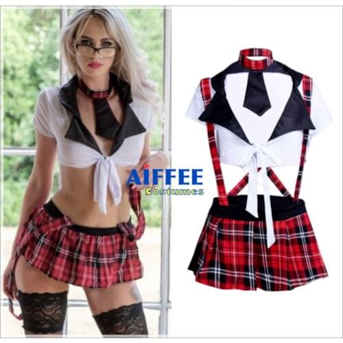 Pleated Skirt Cosplay Youth Student Sexy Lingerie Uniforms Sexy Costumes Women Sex Products Sexy Underwear Role Play Erotic