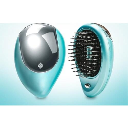 Portable Electric Hair Ionic Brush Hair Straightener Brush Negative ion comb Anti-static Massage Mini Straight Hair comb