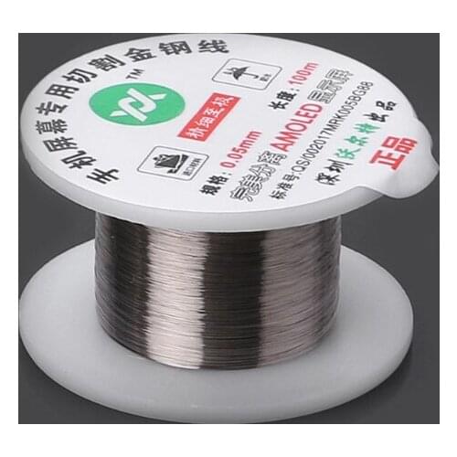 100m Alloy Gold Molybdenum Wire Cutting Line LCD Display Screen Separator Repair
