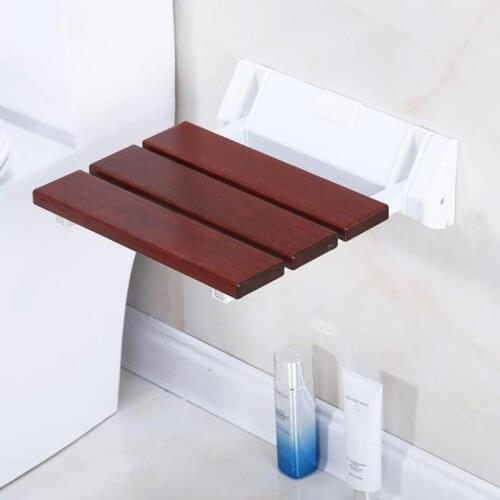 Solid Wood Folding Stool Shower Stool Aisle Wallboard Stool Change Shoes Stool Bathroom Chair Bathroom Chair Wallboar