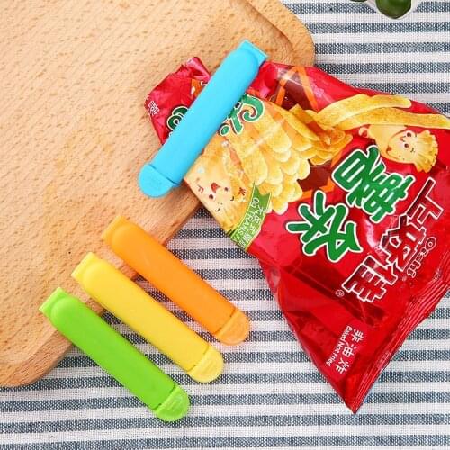 10Pcs Portable New Kitchen Storage Food Snack Seal Sealing Bag Clips Sealer Clamp Plastic Tool Kitchen Accessories