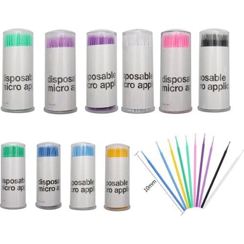 100pcs Disposable Eyelash Brushes Mascara Wands Applicator Wand Lashes Brushes Spoolers Eyelashes Extension Tools Eye Lips Care