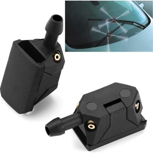 2Pcs Car Windscreen Washer Wiper Nozzles 4 Way Upgrade for Mitsubishi Outlander Lancer Pajero ASX Mirage Attrage Space star