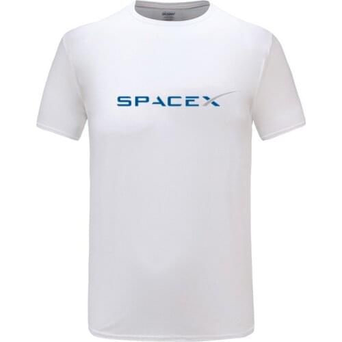 2021 cotton S-2XL SPACEX SPACE X SPACE-X ELON MUSK FAN SPACE SCIENCE LOGO T-SHIRT FALCON New T Shirts Funny