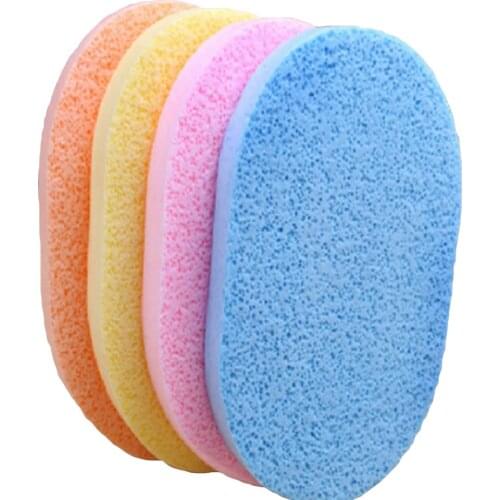 50Pcs extra fine smooth nano micropore face cleaning sponge puff washing sponge Facial Cleansing Pad foam produce