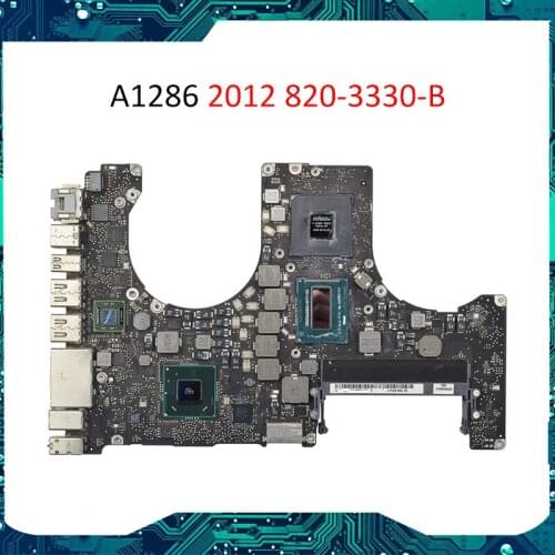 661-6491 For Macbook Pro 1286 2012 MD103 2.3g i7 820-3330-B Logic Board Motheroard Systemboard 95% new Fully tested