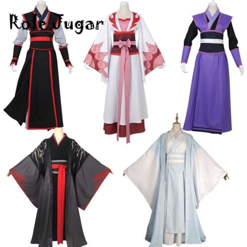 Anime Dao Mo To Shi Cosplay Wei Wuxian Lan Wangji Jiang Cheng Grandmaster of Demonic Cultivation Yiling Patriarch Costume Men