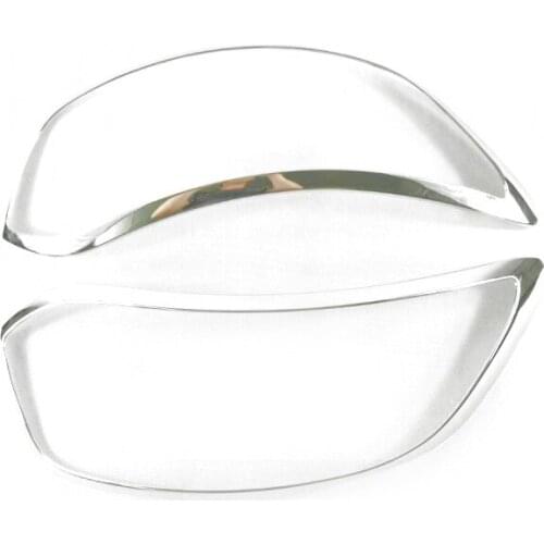 For Renault Kadjar 2016 Car Accessories Front Lamp Cover Head Light Cover ABS Chrome Car Trim Sticker