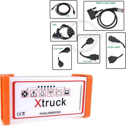 OBD II vocom auto scanner tool for volvo vcads penta cable excavator truck diagnosis scanner