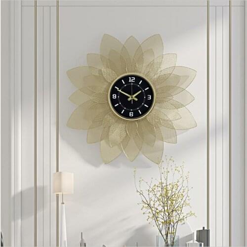 Creative Large Wall Clock Modern Design Nordic Art Luxury Wall Clock Silent Living Room Reloj De Pared Home Decoration