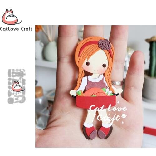 Catlove Thanksgiving Turkey Girl Metal Cutting Dies Scrapbooking Stencil Die Cuts Card Making Craft Embossing New Dies For 2020