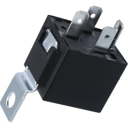 DC 12V 40A 4 PINS Car Relay Waterproof Automotive Truck Boat Relay Normally Open Contact With Iron Back Socket