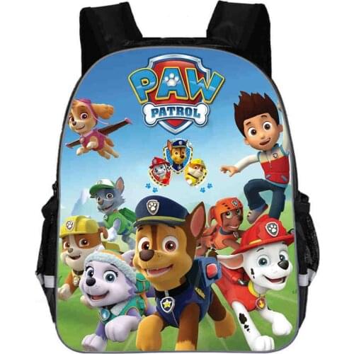 11-13 Inch Paw Patrol Backpack Children Cartoon Backpacks Boys Girls SchoolBag For Kindergarten Daily Backpack Kids BookBag