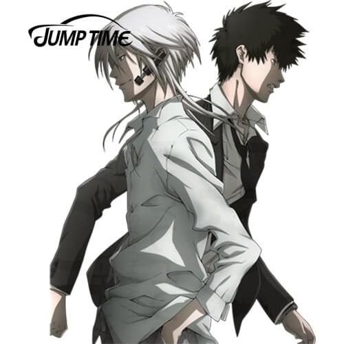 JumpTime 13cm x 10cm Handsome Anmie Boy Psycho-Pass Makishima Shougo y Kougami Shinya Car Window Bumper Accessories Car Stickers