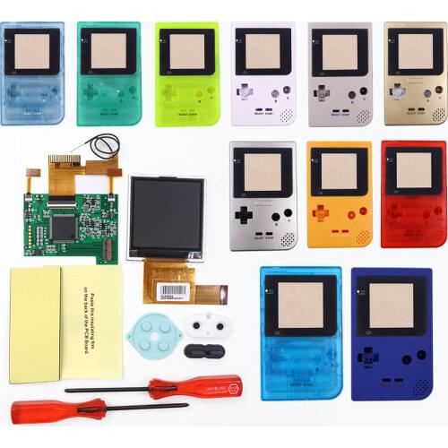 LCD Screen Kits for Gameboy pocket Screen Backlight with ribbon cable for Nintend GBP Console LCD Display Screen Gamepad