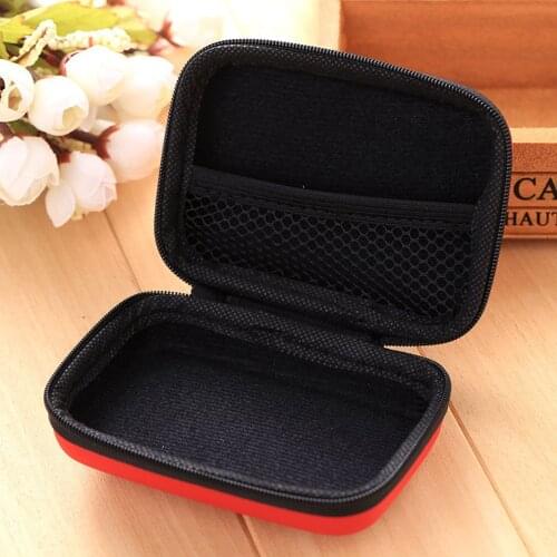 Headphones Storage Box USB Hard Case Earphone Bag Key Coin Bags Waterproof SD Card Cable Earbuds Holder Box round square shape