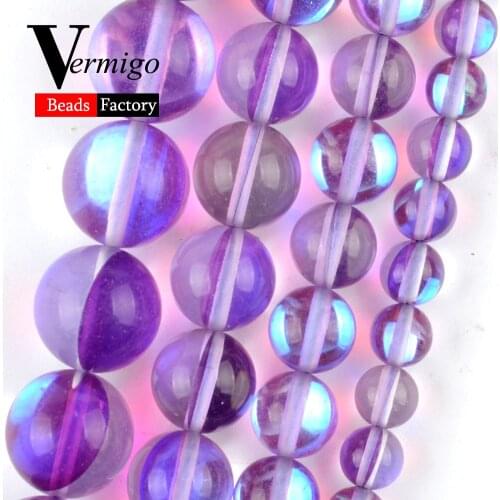 Natural Purple Austrian Crystal Stone Round for Jewelry Making 6-12mm Loose Beads Diy Bracelet Necklace Accessories Wholesale