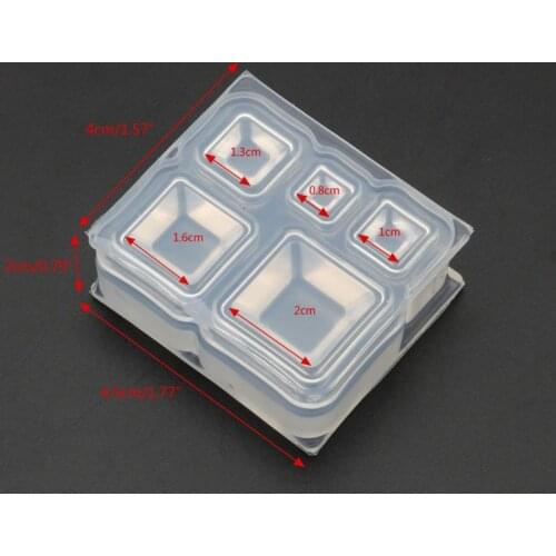 Mini Square Bowl Resin Mold Silicone Resin Casting Art Craft Jewelry Making Tool