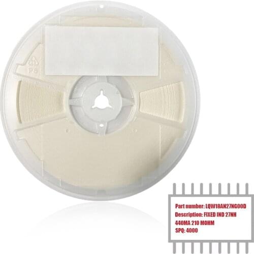 My Group Asia 4000PCS LQW18AN27NG00D Wirewound Unshielded 0603 FIXED IND±2% 27NH 440MA 210 MOHM Inductors in Stock