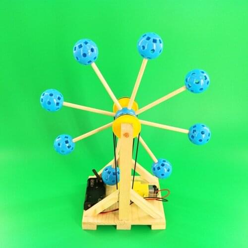 Wooden Electric Ferris Wheel Experiment Science Kit Physical Educational Gift Assembly Model Creative Toys for boys