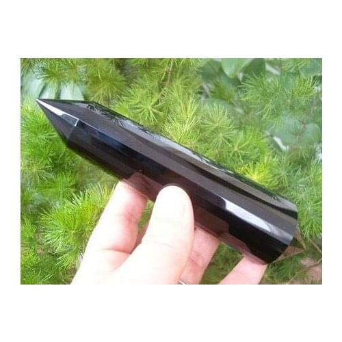 New style natural obsidian crystal multi - faceted pillars, crystal pillars, 24 - sided columns