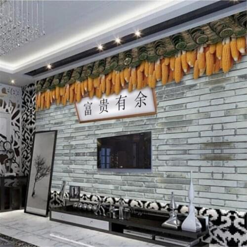 Custom wallpaper 3d mural TV background imitation brick wall decoration painting rich and rich wall papers home decor wallpaper