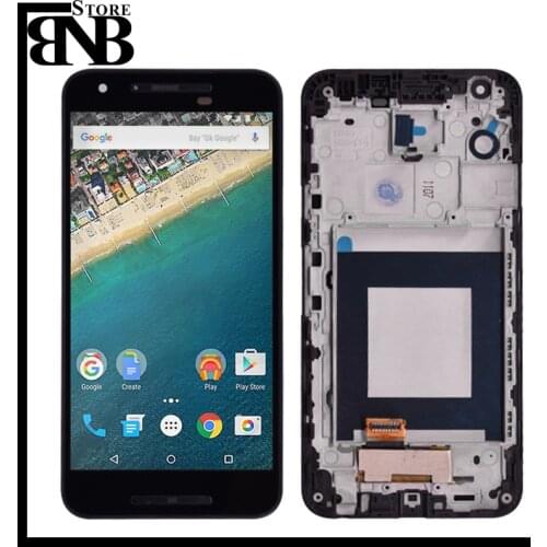 Original For LG Google nexus 5X H791 H790 Lcd Screen Display and Touch Glass Digitizer assembaly with frame free shipping