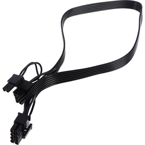 PCIe 8pin to 6+2Pin Power supply Cable GPU 8 pin to 6pin PSU Modular 50CM