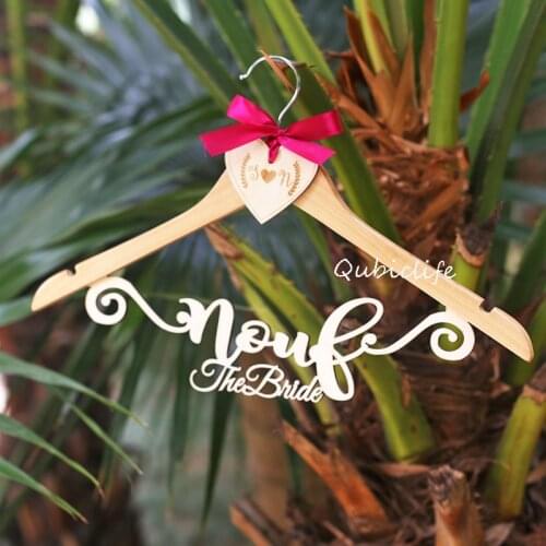 Personalised wooden wedding hangers , Rustic Wedding Dress Hanger, Custom Wood Bridesmaid Name Hanger, the groom wedding hanger