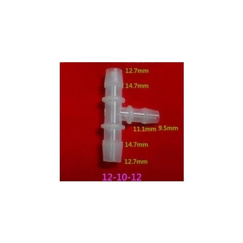 12-10-12mm plastic hose reducing connector plastic pipe fittings