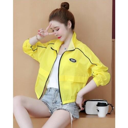 Casual Coat Womens Versatile Top 2021 Stand Collar Sunscreen UV Protect Shirts