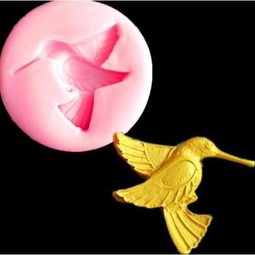 KLM Hummingbird Ring Resin Silicone Mold Biscuit Chocolate Kitchen Tool