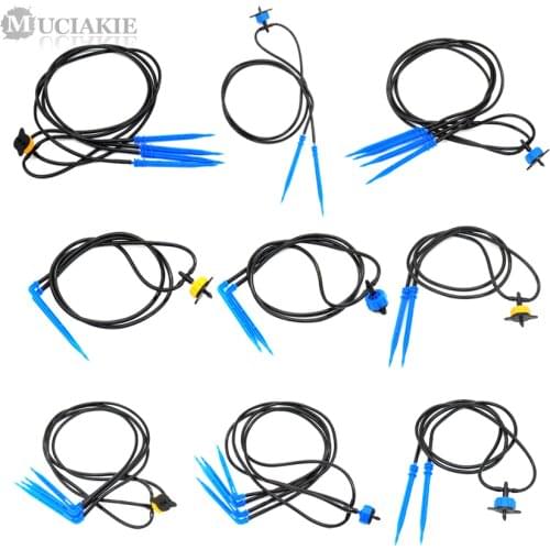 MUCIAKIE 1PC Drip Arrow Automatic Watering 2 or 4 Branches Bent or Straight Arrow Dripper Micro Drip Irrigation System Garden