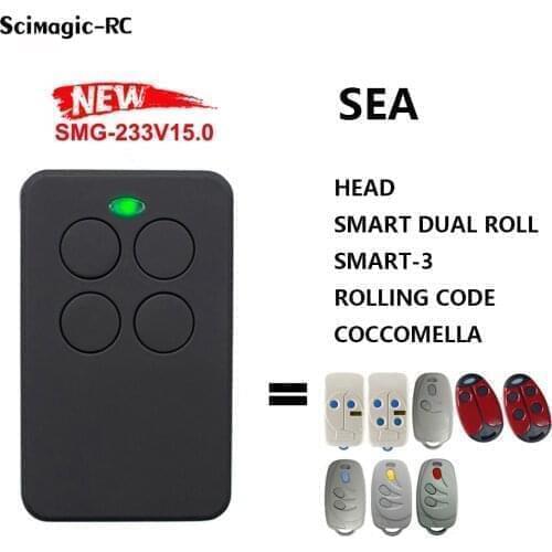 SEA HEAD SMART DUAL ROLL SMART-3 ROLLING CODE COCCOMELLA ROLL Remote control Obstacle control Panel 433.92 MHZ Rolling code