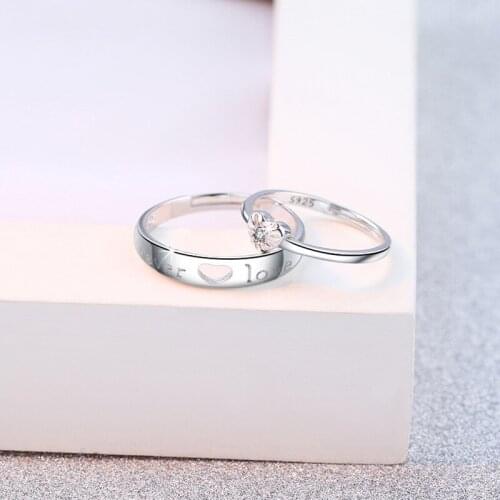 Jewerly 925 silver ring set moissanite rings luxury jewelry wedding engagement rings for women jewellery retro heart ring
