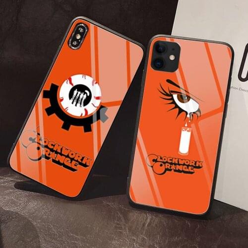 A Clockwork Orange Film Phone Case Tempered Glass For iPhone 12 Pro Max Mini 11 Pro XR XS MAX 8 X 7 6S 6 Plus SE 2020 case