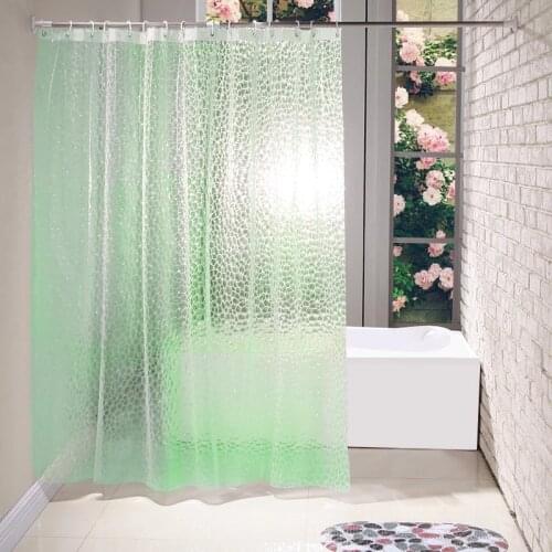 3D Waterproof Shower Curtain With 12 Hooks Bathing Sheer For Home Decoration Bathroom Accessaries 180X180cm 180X200cm