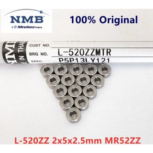 10pcs of each L-630ZZ 3x6x2.5mm L-1060ZZ 6x10x3mm L-520ZZ 2x5x2.5mm original NMB high speed bearing