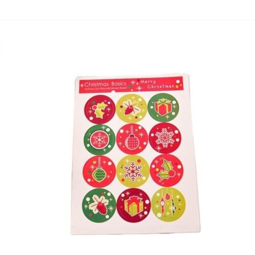1200 Pcs Round Colorful Sticker For Christmas Holiday Decorative DIY Gift Wrapping Decorations Xmas Stickers Party Decorations