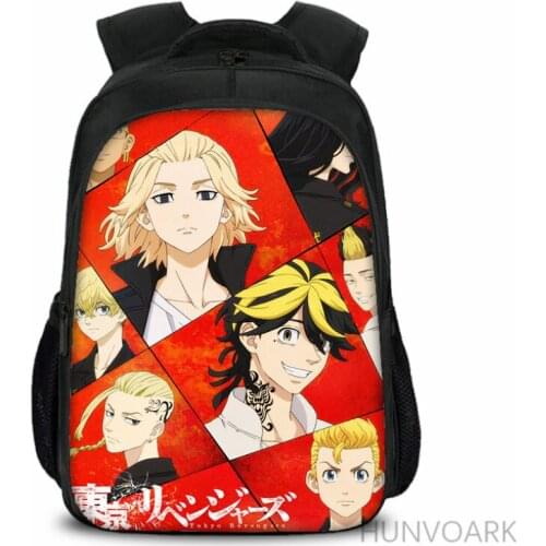16inch tokyo revengers 3D Printing Backpack for Teenage Girls Boys Book Travel Bag Children School Backpacks