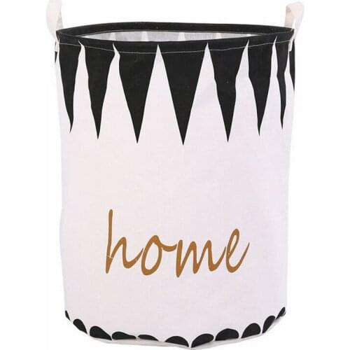 4PCS / LOT Japanese Style Cotton Cloth Folding Storage Basket Waterproof Portable Laundry Bag Children Toy Hamper