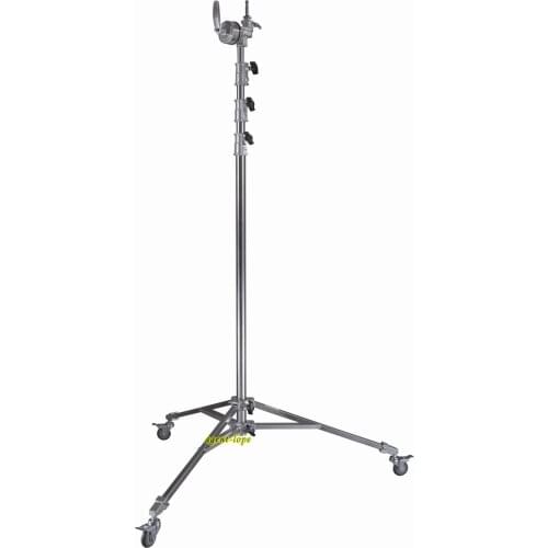 5.8m(228.3'') Overhead Roller Stand 4 Sections, 3 Risers with Big Grip Head 5/8'' 16mm 28mm Stud & Socket