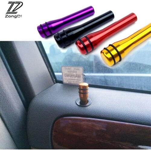 ZD 2Pcs Automobiles For Audi A4 B7 B5 A6 C6 Q5 TT Honda Civic 2006-2011 Fit Accord CRV Car Metal Door Pin Lock Knob Lift Covers